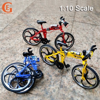 金屬摺疊腳踏車模型仿真公路腳踏車山地車玩具兒童男孩禮物收藏品