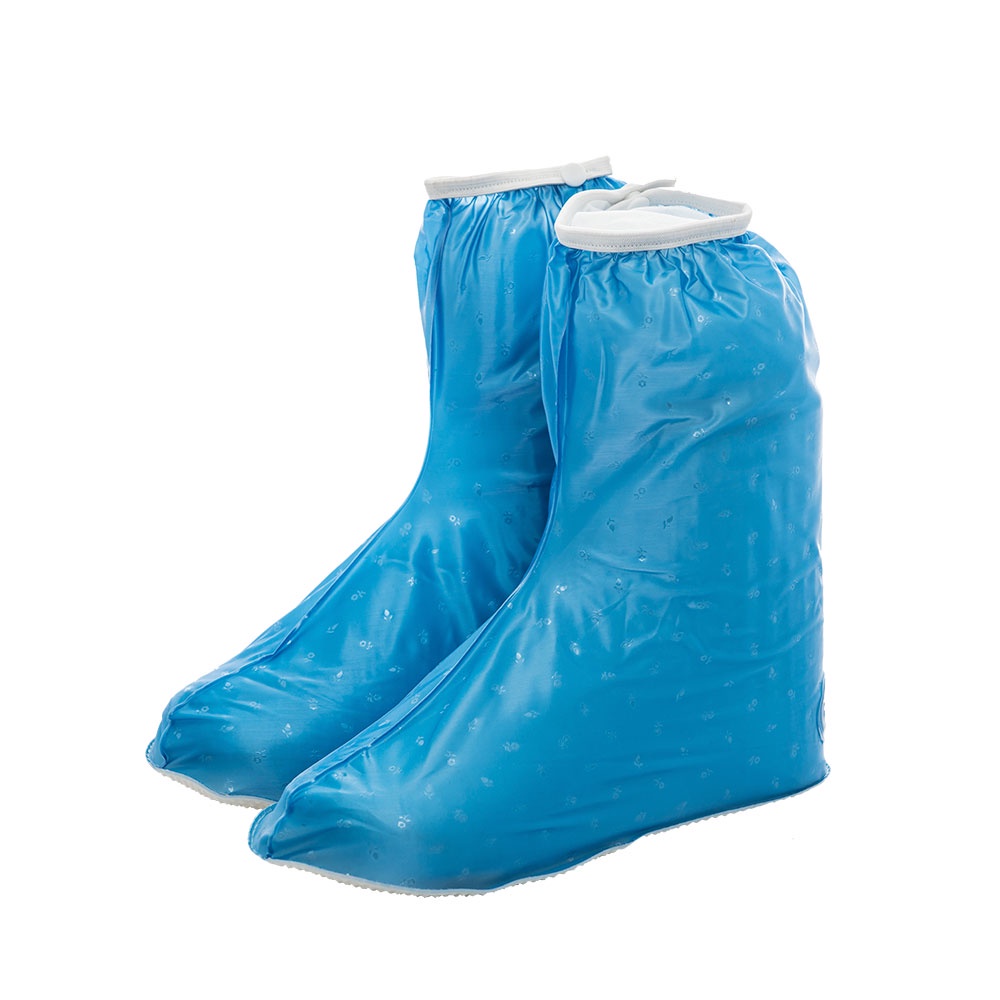 【飛銳 FairRain】雨の天使時尚防雨鞋套-時尚藍 女用雨鞋套 通勤族必備 機車族必備 超低價缺碼不補