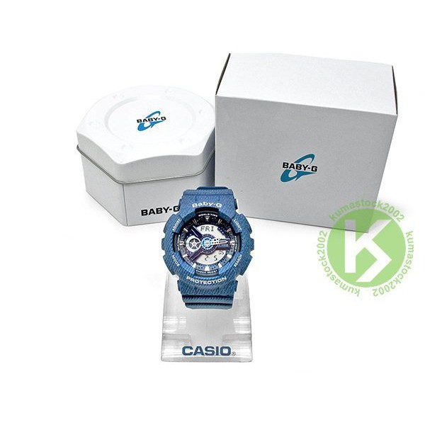 2016 CASIO BABY-G BA-110DC-2A2DR DENIM SERIES 丹寧牛仔系列 藍 女孩專用