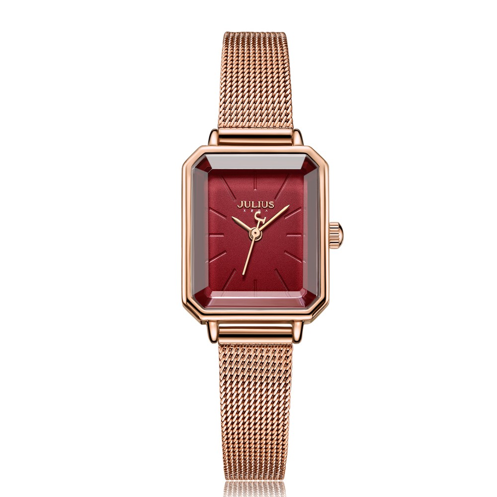 JULIUS聚利時 古典佳人簡約米蘭錶帶腕錶-20X24mm/(四色)