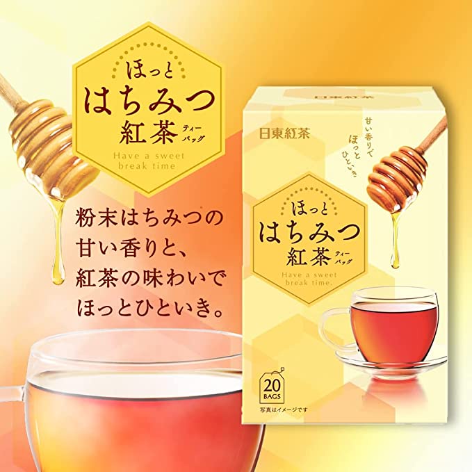 🚚🇯🇵日本代購 日東蜂蜜紅茶 20入 三井農林 紅茶包 日東紅茶 茶包 下午茶 紅茶 蜂蜜 獨立包裝