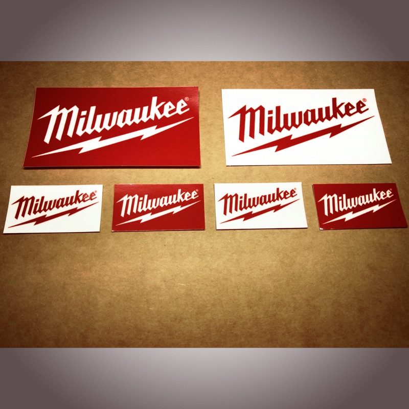 Milwaukee 米沃奇Logo防水PVC貼紙
