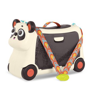 【美國B.Toys】熊貓滑步行李箱 菠蘿貓胖咪行李箱 小獵犬沃菲行李箱