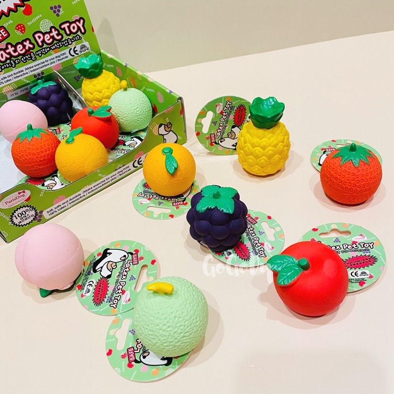 GoGoDy 現貨🇰🇷韓國 PDog 水果乳膠玩具 Latex Toy