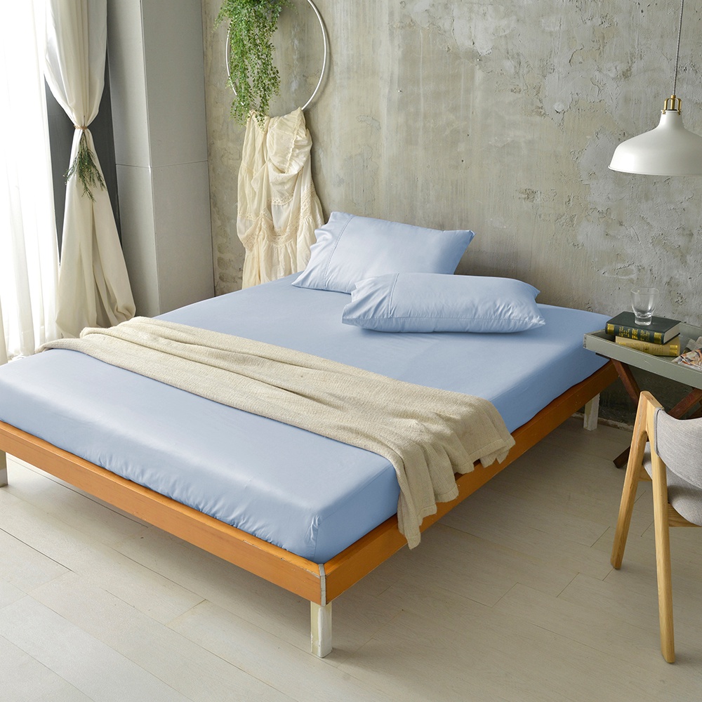 澳洲Simple Living 300織台灣製純棉床包枕套組(海洋藍)