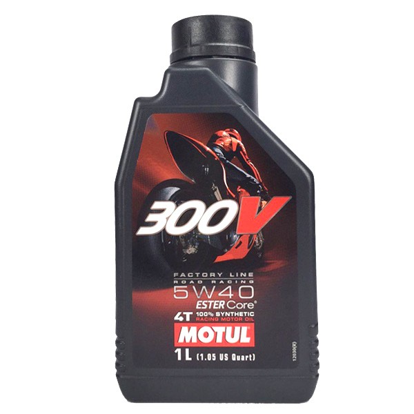 【油大亨】《MOTUL》300V Road Racing 4T 5W40 酯類全合成機油1L(法國原裝進口)