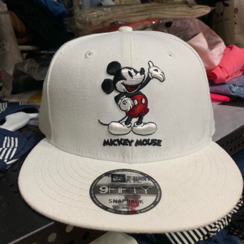 New Era X Disney Mickey Sanpback 白色 刺繡 棒球帽 迪士尼限定 米奇