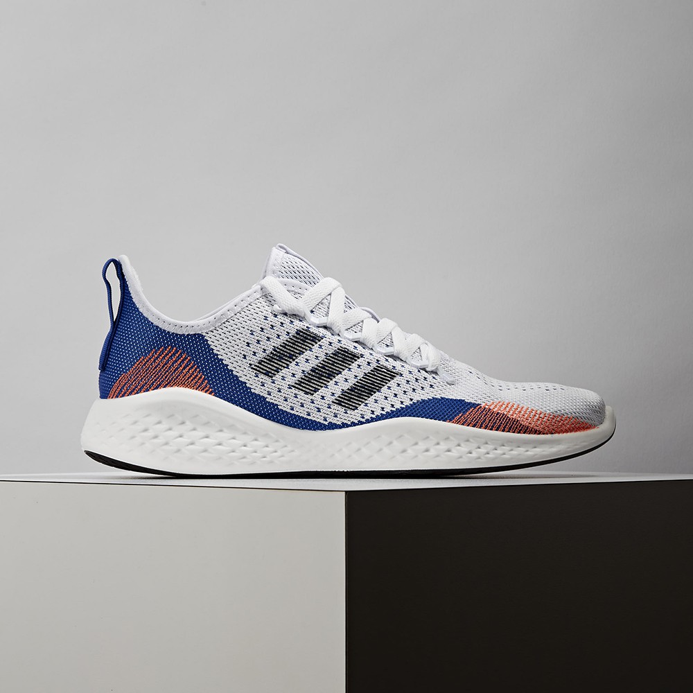 Adidas Fluidflow 2.0 男 白 基本款 三線 透氣 運動 慢跑鞋 FY5959