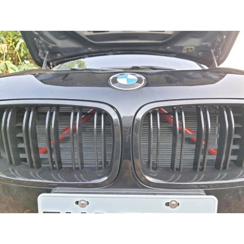 BMW鼻毛 寶馬水箱架改色裝飾條 BMW各系水箱罩橫桿保護套 鼻頭保護橫桿改裝
