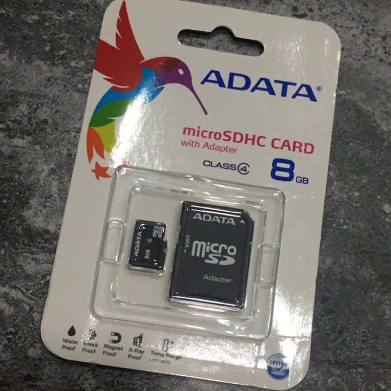 ADATA microSDHC CARD 8GB c4 記憶卡