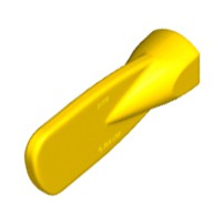 LEGO 樂高 黃色 船槳頭 頂端 Oar Paddle Head 6188484 31990