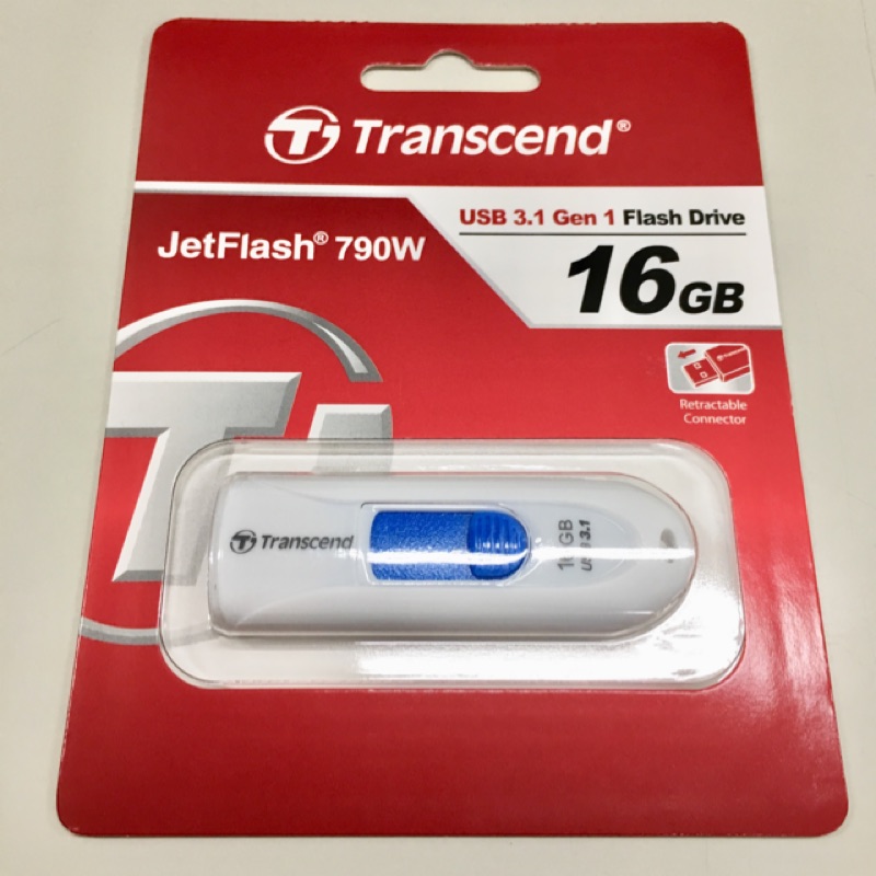 全新未拆/創見Transcend/JetFlash 790W/隨身碟/USB 3.1 Gen1/16G