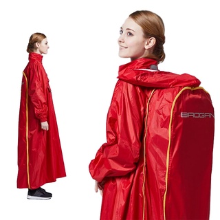 [安信騎士] BAOGANI 寶嘉尼 B09 旅行者背包型雨衣 紅色 一件式 雨衣 背包型雨衣 登山 背包客