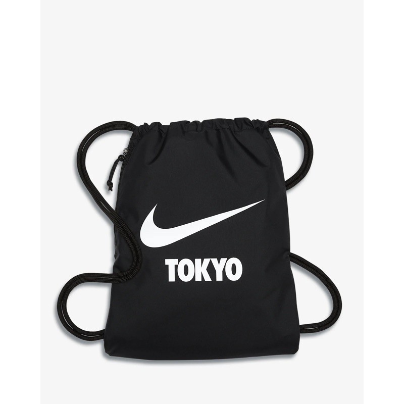 全新日本專櫃正品 NIKE JAPAN 日本限定TOKYO黑色尼龍雙繩運動後背包