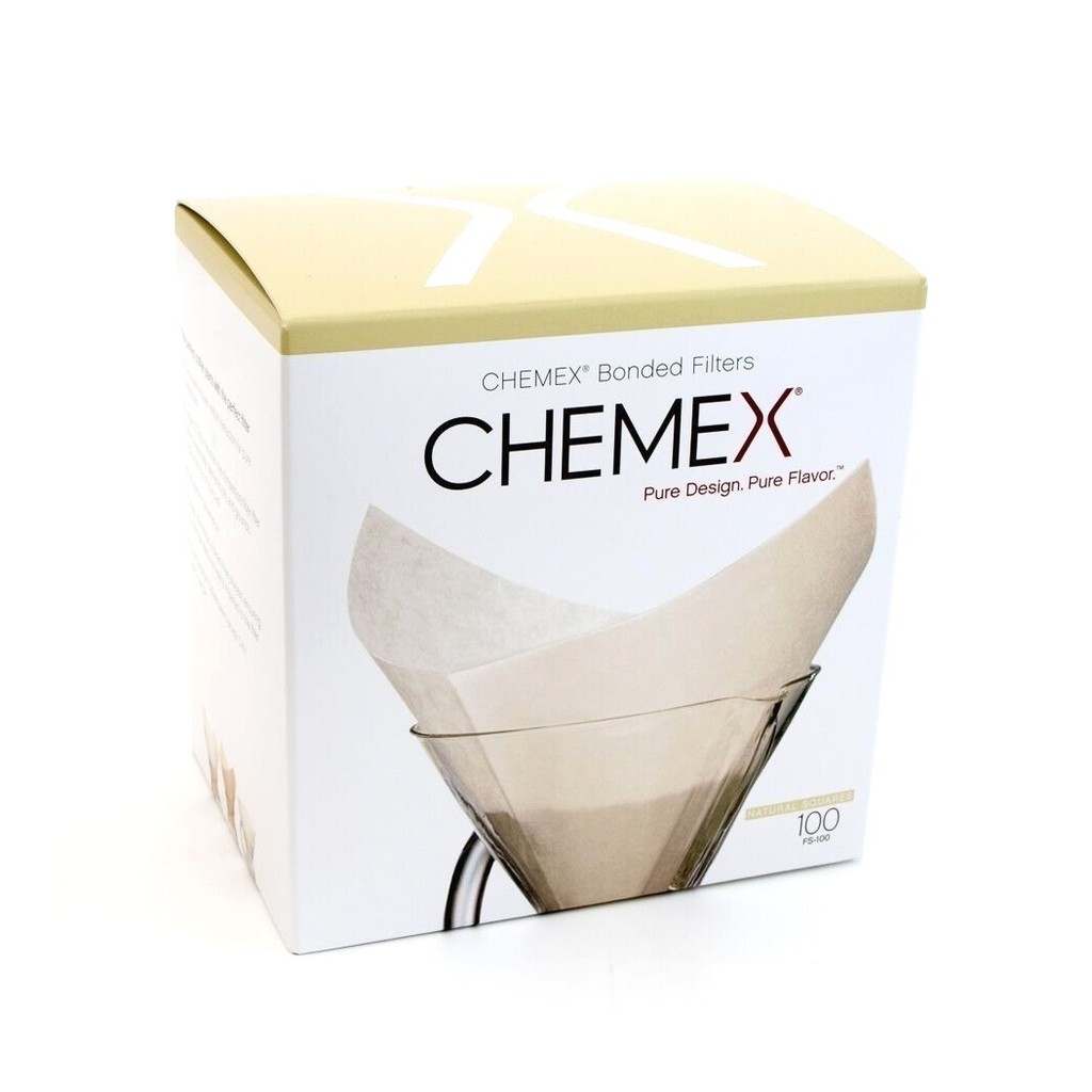 CHEMEX 專用 FS-100 濾紙 方形預摺 6-10人份☕咖啡雜貨 OOOH COFFEE