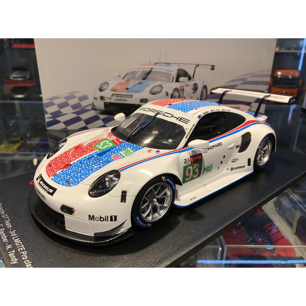 吉華科技@ 1/18 Spark 18S436 Porsche 911 RSR No.93 Porsche GT