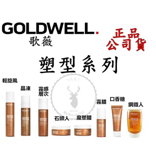 正品公司貨【IROOB168】GOLDWELL 歌薇塑型系列 霧臘 鋼鐵人 輕炫風霧感層次噴霧 石頭人晶凍魔塑腊口香糖