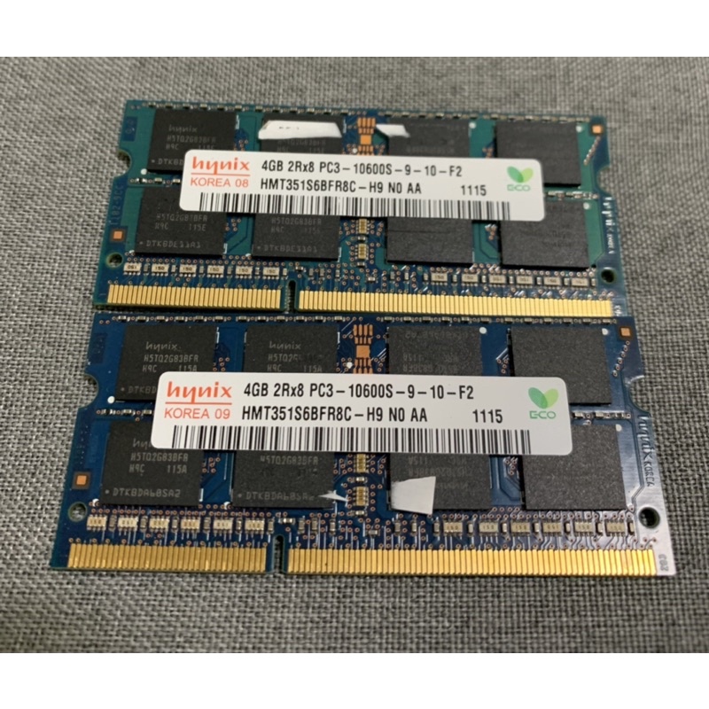 二手良品 海力士 SK hynix DDR3-1333 10600S 4G RAM 筆電NB專用