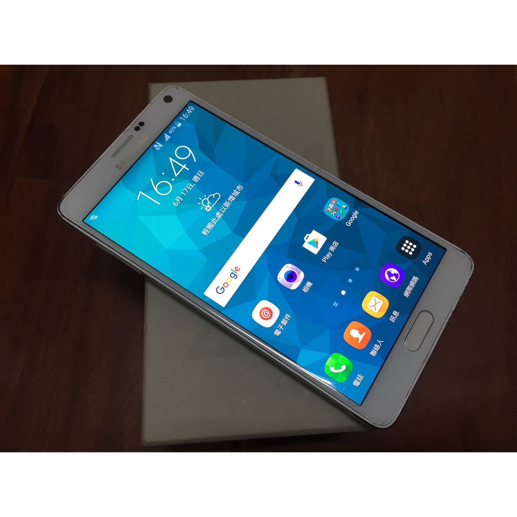 有暇疵 當零件機 白色 三星 SAMSUNG Note4 N910U 32G 4G 可舊機折抵#