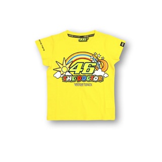 VR46 kid rainbow 46 t-shirt 月亮 彩虹 兒童 Valentino Rossi