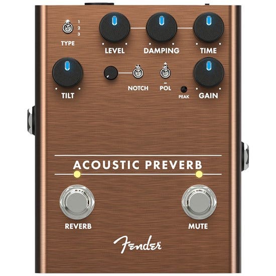 Fender ACOUSTIC PREVERB 電吉他 效果器 公司貨 【宛伶樂器】