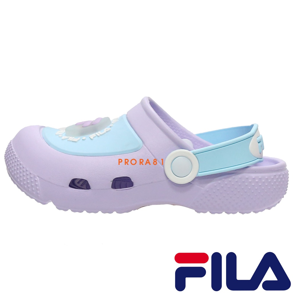 FILA S452W-909 粉紫×水藍 KIDS 電燈園丁鞋/小童鞋15-20㎝/ 104F