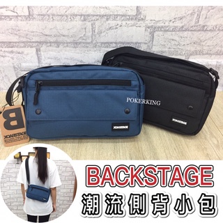 POKER📣(免運) BACKSTAGE 潮流側背小包 小格紋款 側背包 斜背包 男生包包 防潑水材質 尼龍側背包