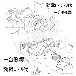 【JUST醬家】YAMAHA 原廠 勁戰 新勁戰 ㄧ代 二代 三代 四代 五代 空濾螺絲 空氣濾清器螺絲 5TY