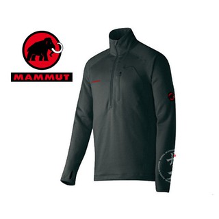 丹大戶外用品【MAMMUT】瑞士長毛象AconcaguaPullMen男款抗磨保暖上衣1040-00411-0001黑色