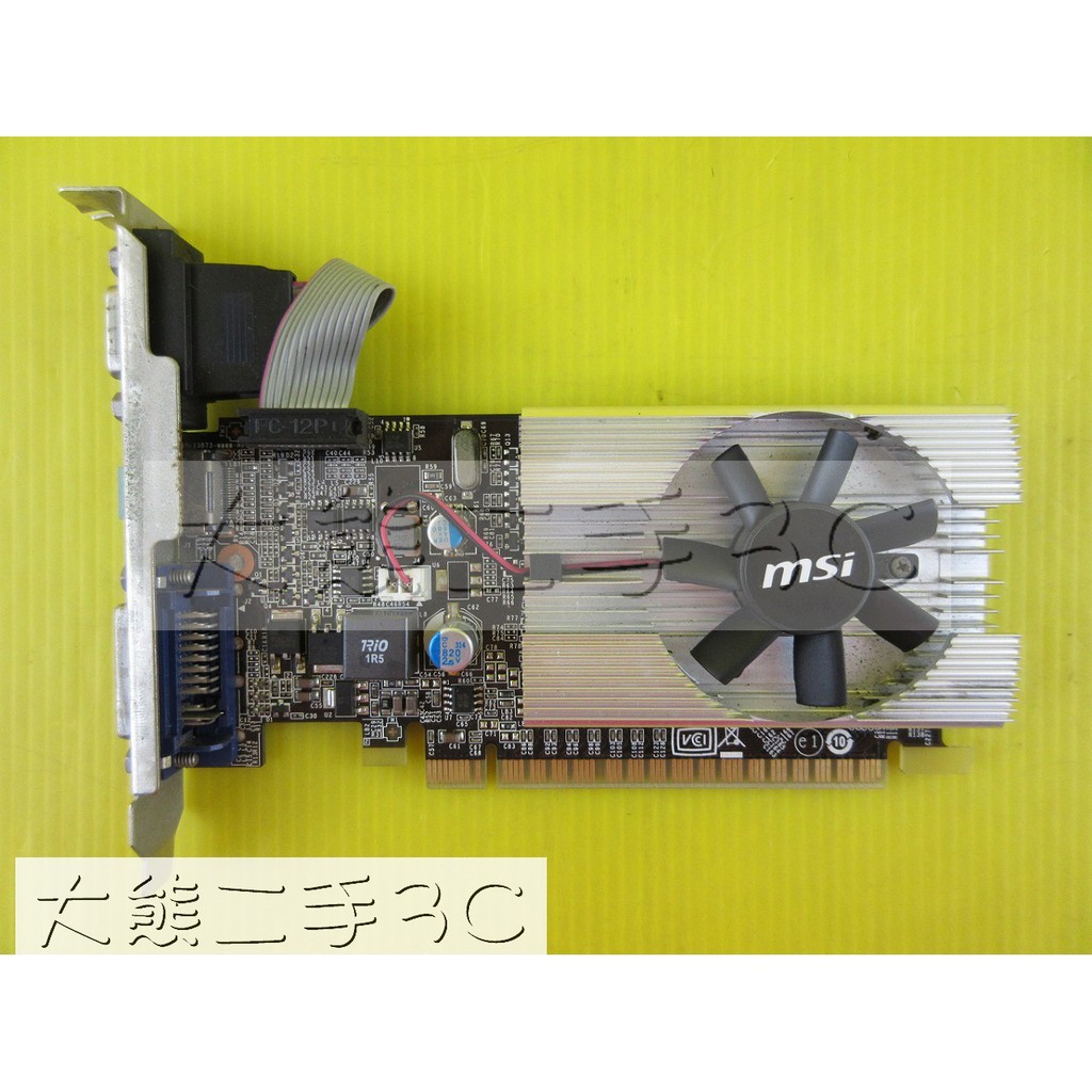 顯示卡 MSI N210-MD1G/D3 1G DDR3 64bit (206)【大熊二手3C】