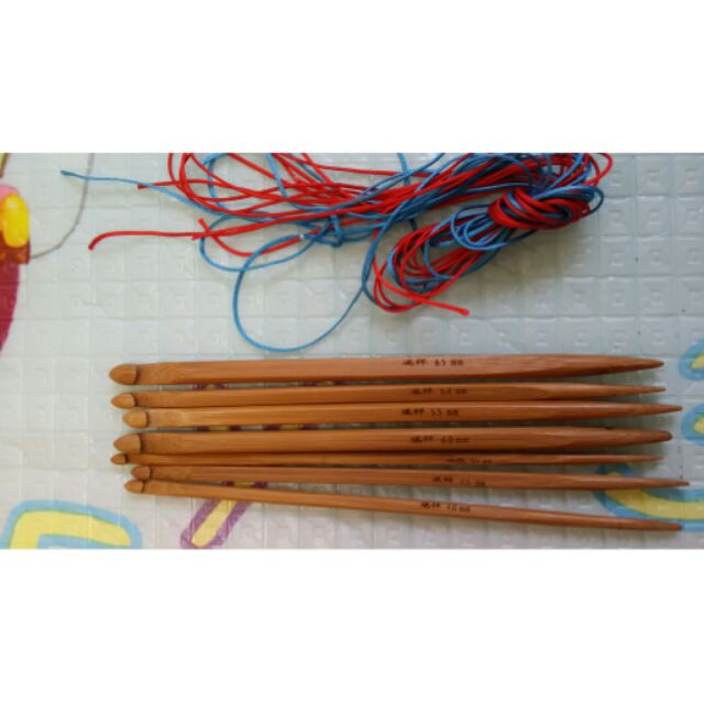 竹製魔法一本針 含布套 阿富汗鉤針