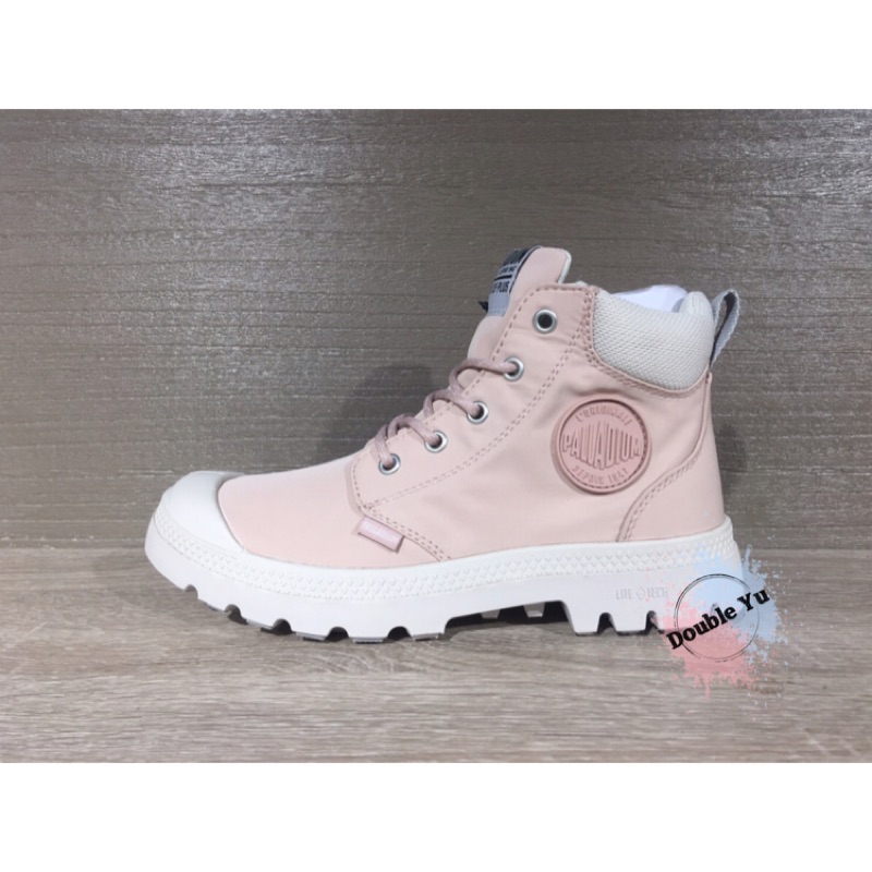 PALLADIUM PAMPA LITE + CUFF WP+ 橘標 粉紅 靴子 防水 女鞋 76259-612