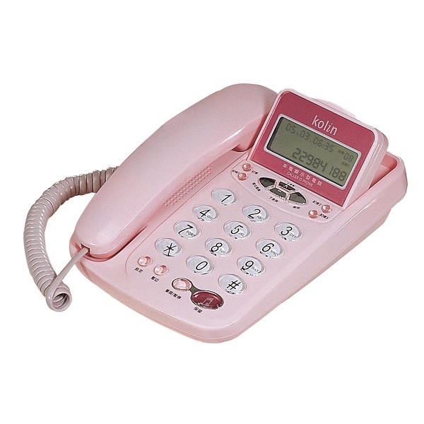 福利品出清 KOLIN 歌林 來電顯示型電話 家用電話 粉紅色 現貨 KTP-506L