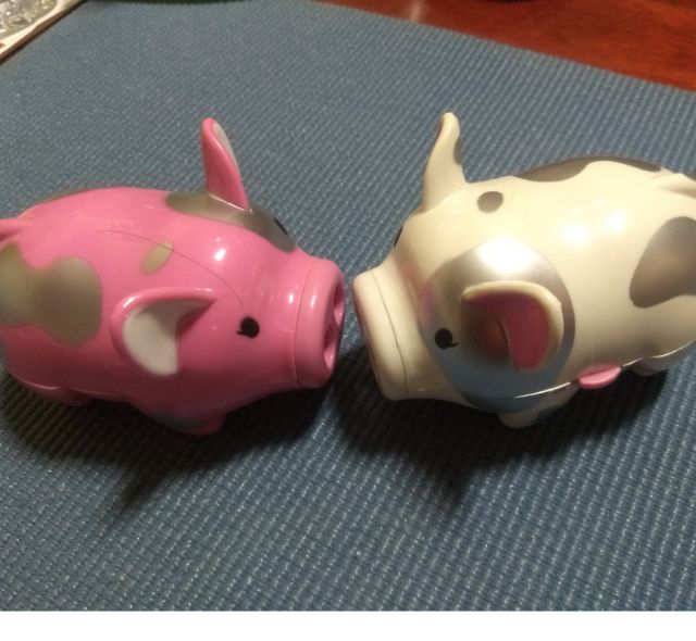 故障小豬造型迷你吸塵器兩台一起賣