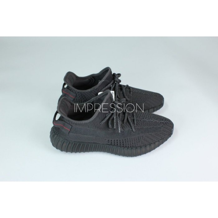 【IMPRESSION】Adidas Yeezy Boost 350 V2 Black 黑天使 鞋帶 反光 FU9006