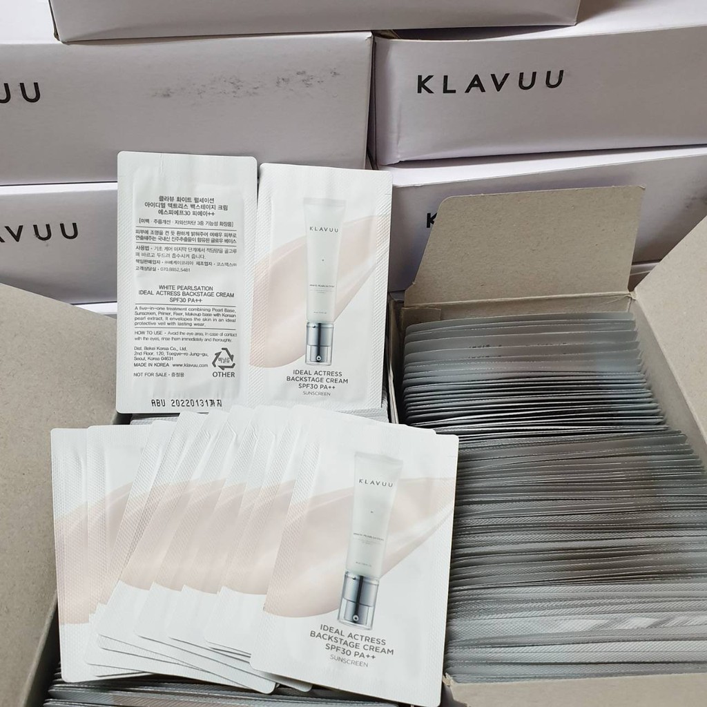 &lt;#現貨&amp;短期特價＄38&gt; 韓國 KLAVUU 克拉優珍珠亮采女明星素顏霜 /小樣1ml*10包