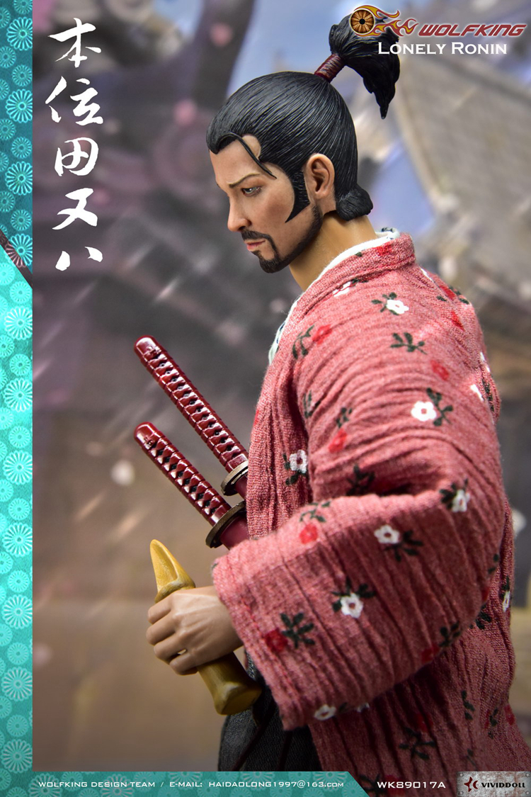 高端精品 Wolfking 1 6 孤獨的浪人本位田又八可動人偶wk017a 現貨 蝦皮購物