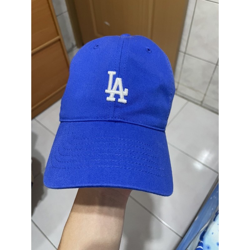 韓國 MLB Korea 老帽  寶藍色 棒球帽 帽子 小Logo La帽 近全新