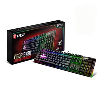 微星 MSI Vigor GK80 Cherry MX RGB機械電競鍵盤(紅軸版)