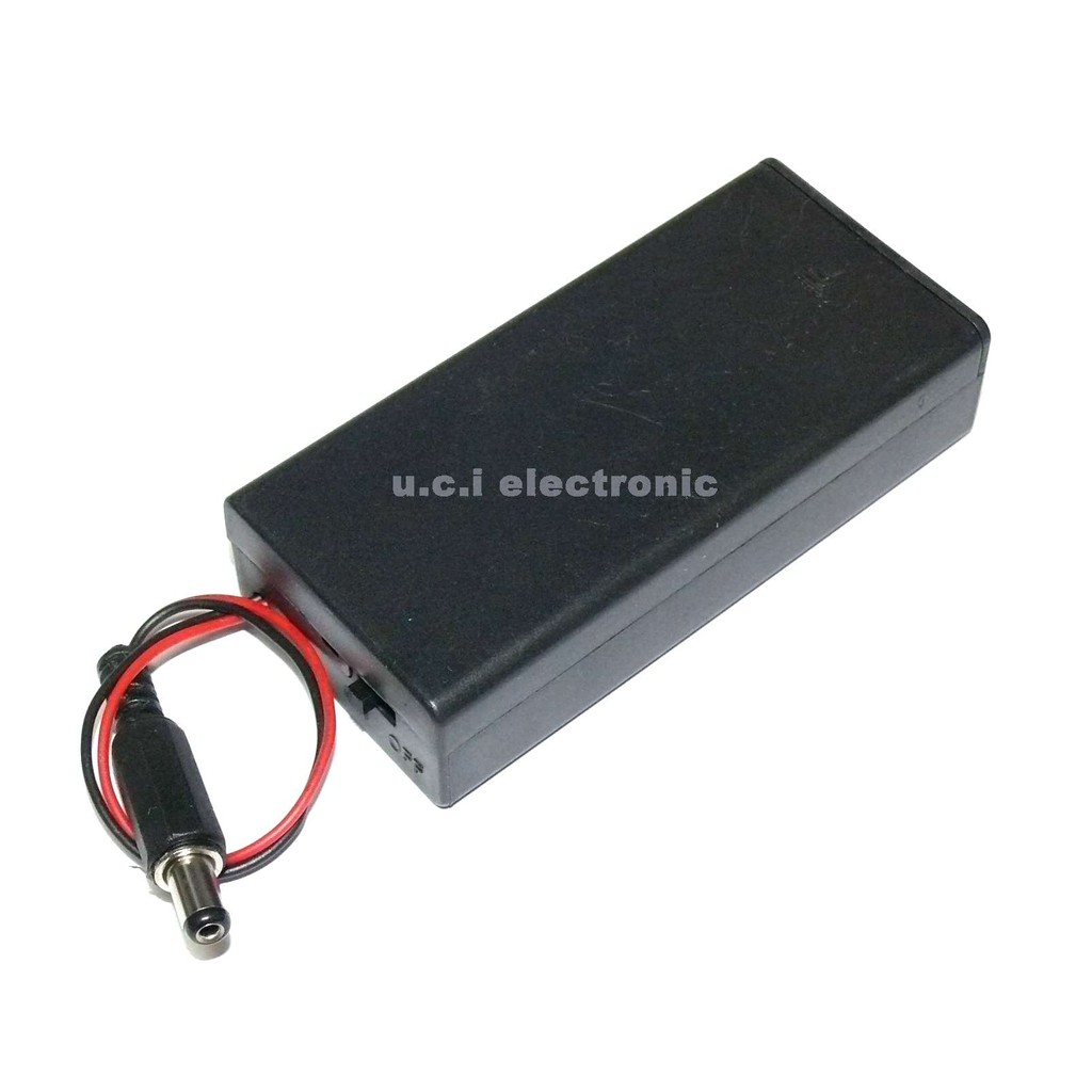 【UCI電子】(二U-3) 18650 2節電池盒 帶開關 DC頭 5.5*2.1 7.4V/8.4V 帶線無DC頭