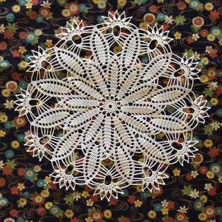 完全手作編織 古典蕾絲花朵造型桌巾 桌墊 置物墊 裝飾墊 家飾墊 杯墊 壁飾 蓋巾~現貨~另有多種顏色可挑選