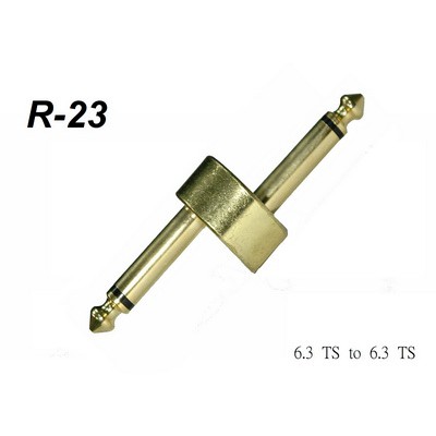 ☆唐尼樂器︵☆台製 Stander R-23 Z型 單顆效果器專用超低訊號衰減接頭短導線(適用所有效果器)