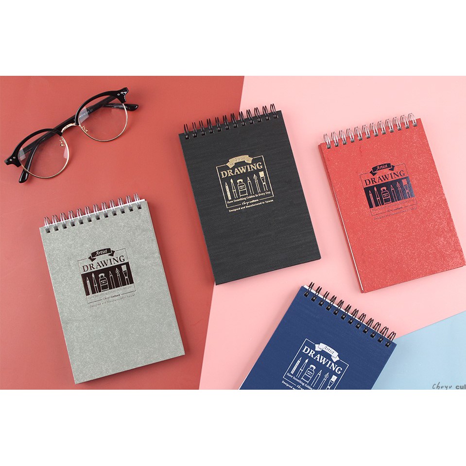 易撕線圈裝手繪明信片冊.DIY手繪空白明信片.水彩繪畫.創意塗鴉本.素描本 PC-30036