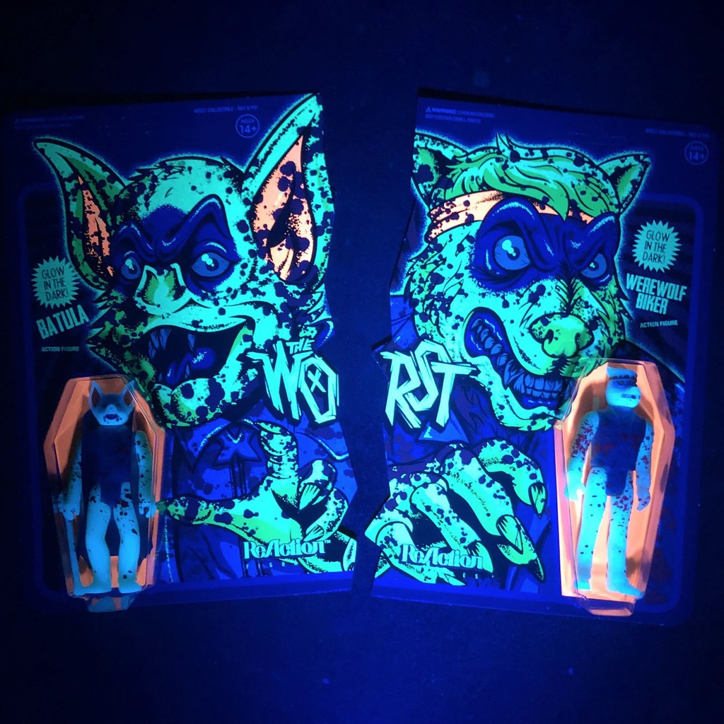 撒旦玩具satantoys 預購super7 吊卡the Worst 蓄光人狼騎士蝙蝠爵士werewolf 蝦皮購物