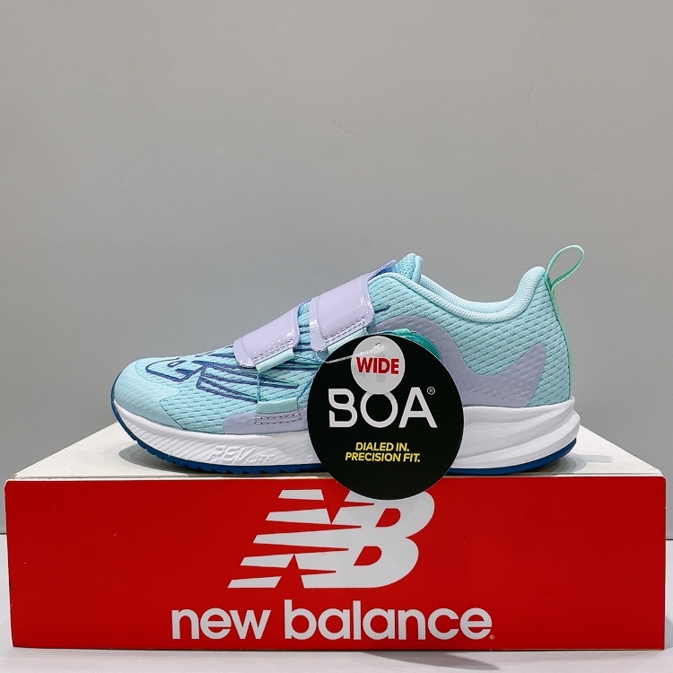 New Balance NB 中童 藍紫色 BOA 旋轉鈕 寬楦 舒適 運動 休閒鞋 PTRVLPB3