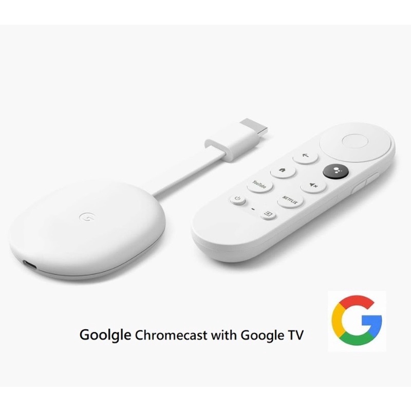 ［現貨］google chromecast with google tv 白色 全新未拆