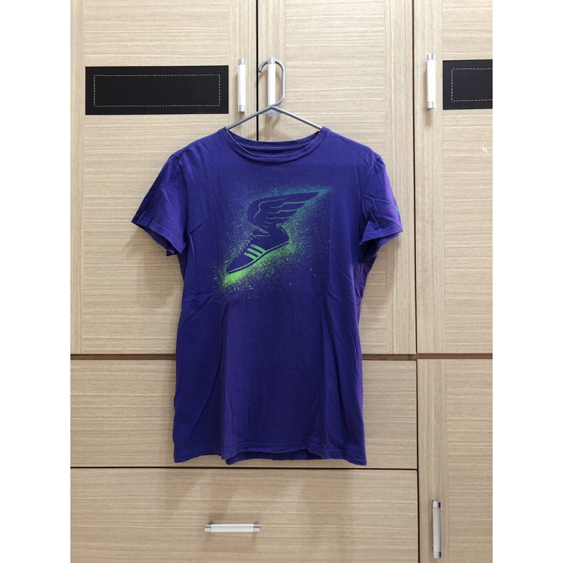 adidas 紫色短袖T恤（二手）