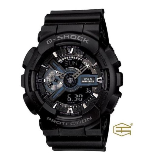 【天龜】CASIO G SHOCK 時尚簡潔 雙顯運動錶 GA-110-1B