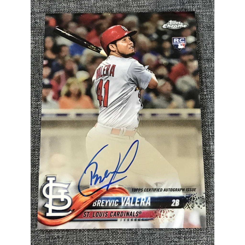 Breyvic Valera 新人簽名卡日職歐力士隊洋將 2018 Topps Chrome Auto RC