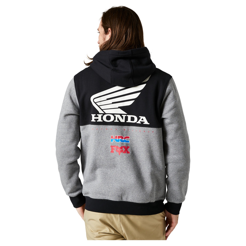 【德國Louis】Fox Honda Wing 連帽上衣 本田HRC灰黑配色保暖舒適重機重車連帽衫帽T 編號214362